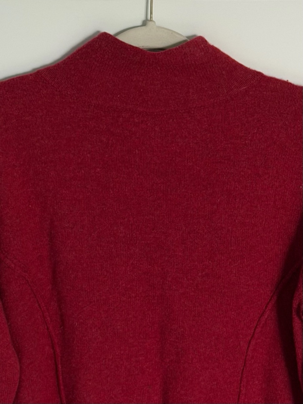 Eileen Fisher Women's Red Wool Button-Front Wool Pea Coat Size XL 39966 - Picture 9 of 15